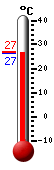 Actual: 26.5�C, Máx: 26.9�C, Mín: 26.5�C